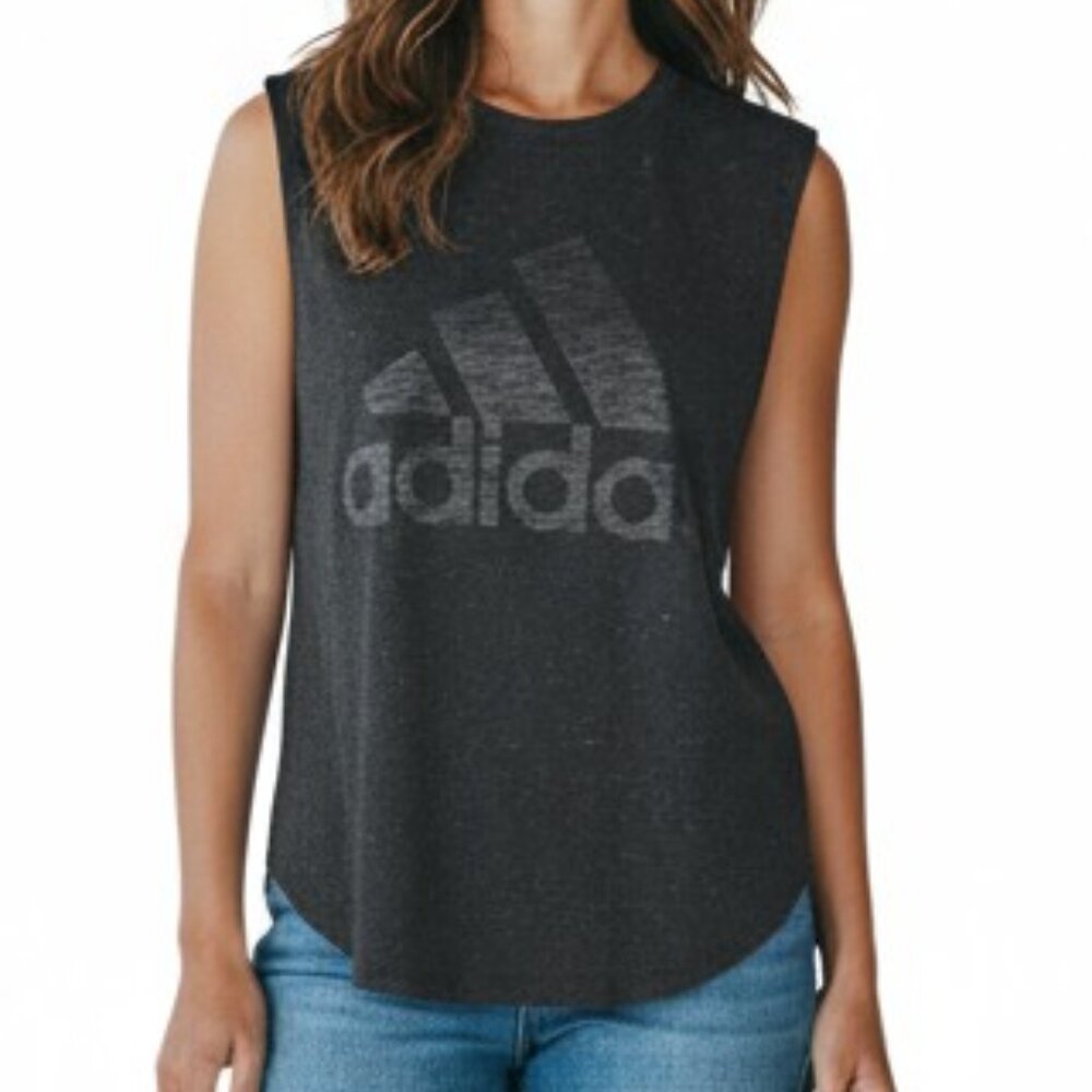 Adidas Speckled Muscle Tank - Picture 2 of 9